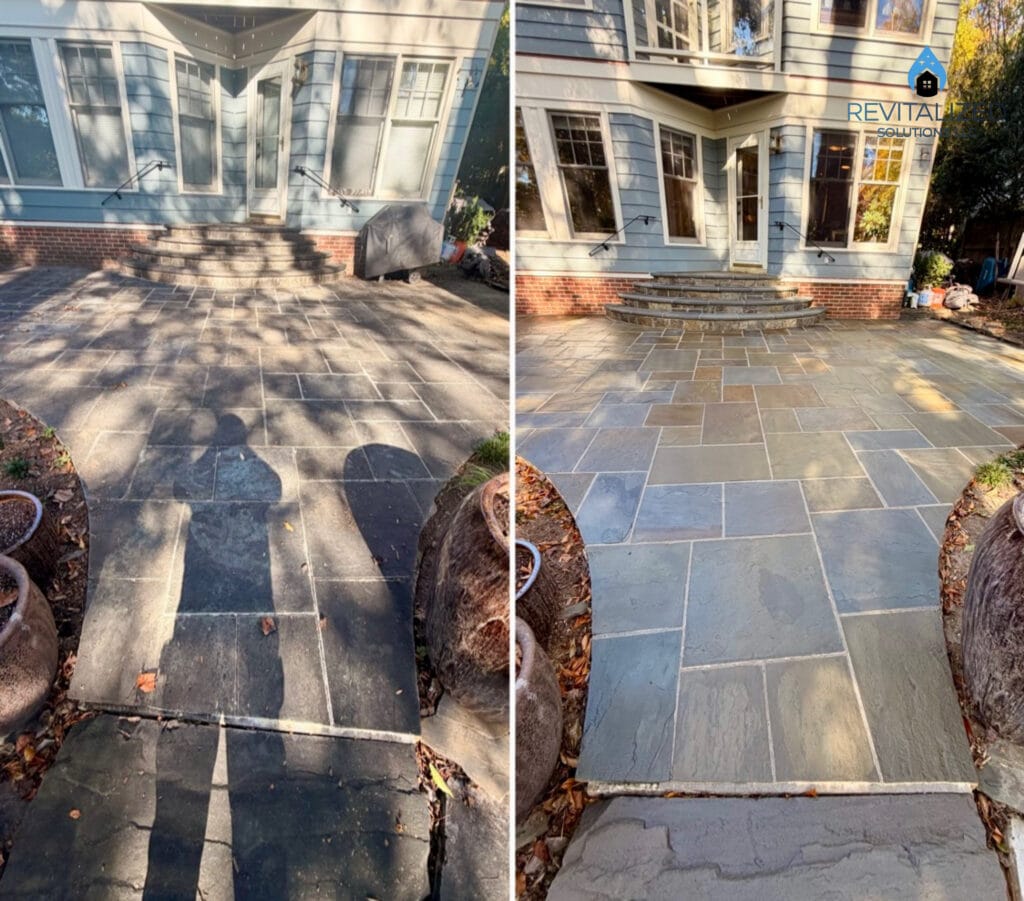 Professional patio sealing services for stone pavers in Bethesda, Potomac, and Rockville MD
