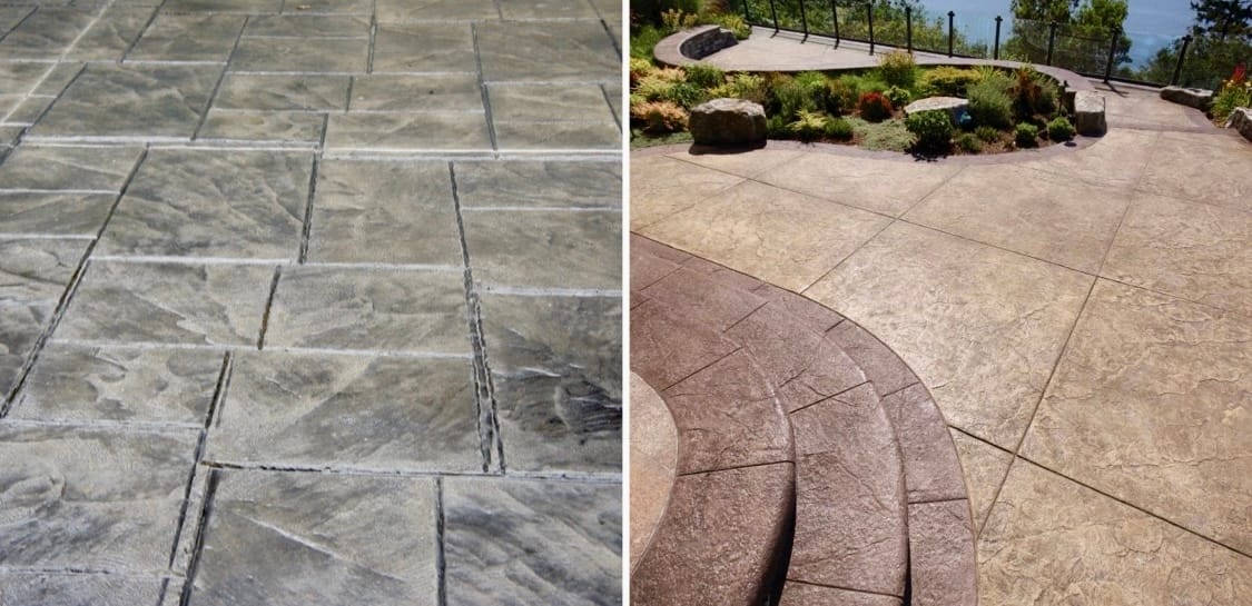 Stamped concrete sealing