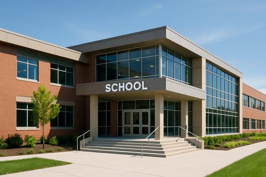 School and university exterior cleaning